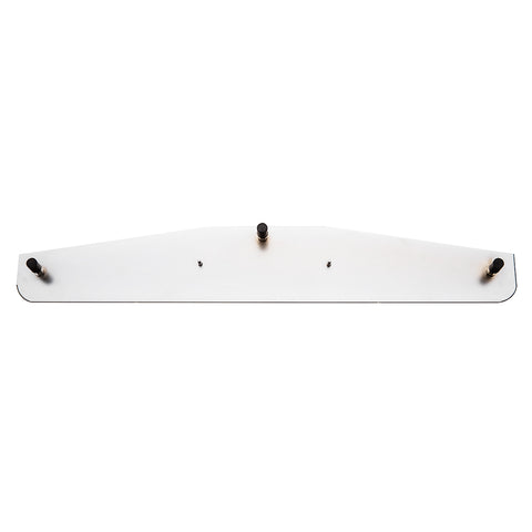4" x 24" Chrome Bottom Mud Flap Weight With Oval Cast Eagle Emblem
