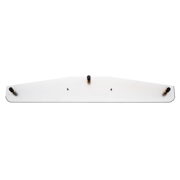 4" x 24" Chrome Bottom Mud Flap Weight With Oval Cast Eagle Emblem