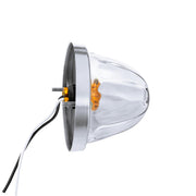 Glass Watermelon Light Kit With LED Light-Amber LED/Clear Lens