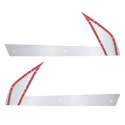 430 SS Below Headlight Fender Guards For 2018-2024 Freightliner Cascadia (Pair)