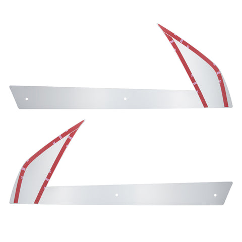 430 SS Below Headlight Fender Guards For 2018-2024 Freightliner Cascadia (Pair)