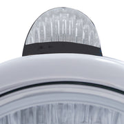 Black Guide 682-C Headlight H4 With 10 Amber LED & Dual Mode LED Signal - Clear Lens