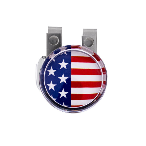 Vintage Steering Wheel Spinner With Clear Removable Top & Additional Flag Inserts