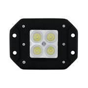 4 High Power LED Flange Mount Work Light - Spot Light
