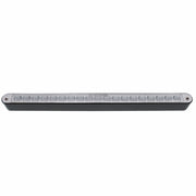 19 LED 12" Reflector Light Bar With Black Housing - Amber LED/Clear Lens