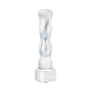 Thread On Flame Gearshift Knob With Adapter For Eaton Fuller 9/10 Speed - Chrome