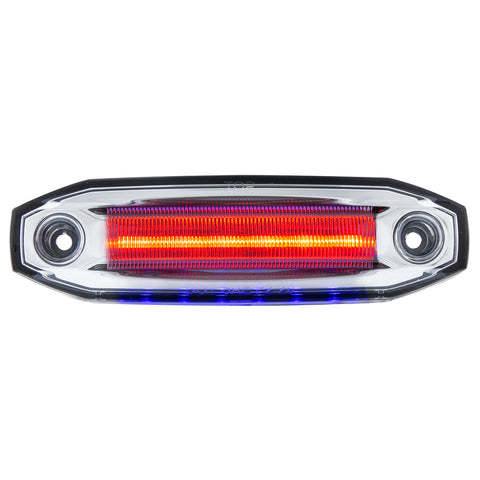 6 Red LED Light (Clearance/Marker) With 6 Blue LED Side Ditch Light