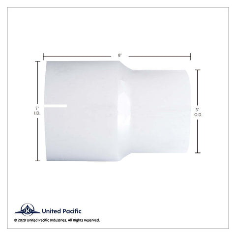 Chrome Reducer 7" I.D. To 5" O.D.