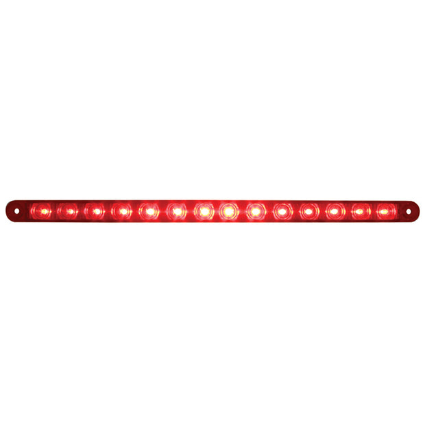 14 LED 12" Light Bar (Stop, Turn & Tail) - Red LED/Red Lens