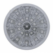 21 LED 4" Round Reflector Light (Stop, Turn & Tail) - Red LED/Clear Lens