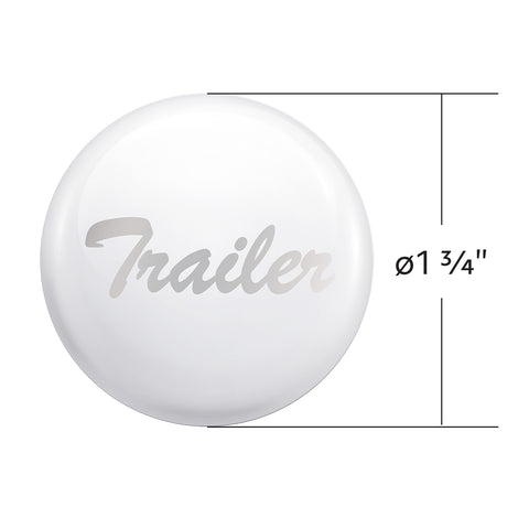 "Trailer" Glossy Air Valve Knob Candy Color Sticker - Pearl White