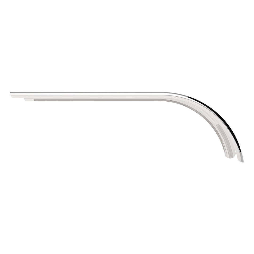 80" 430 Stainless Steel (16ga) Roll Formed Edge Smooth Half Fender - SS Series (Pair)