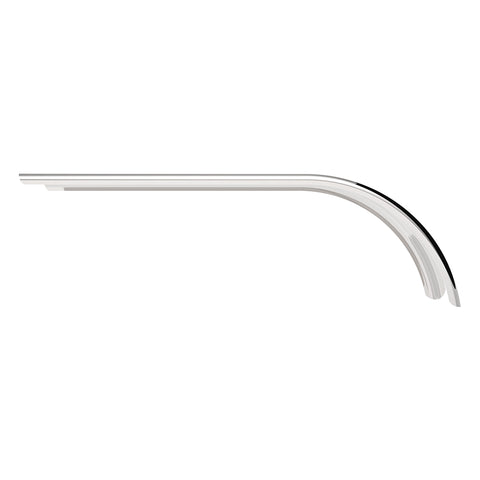 80" 430 Stainless Steel (16ga) Roll Formed Edge Smooth Half Fender - SS Series (Pair)