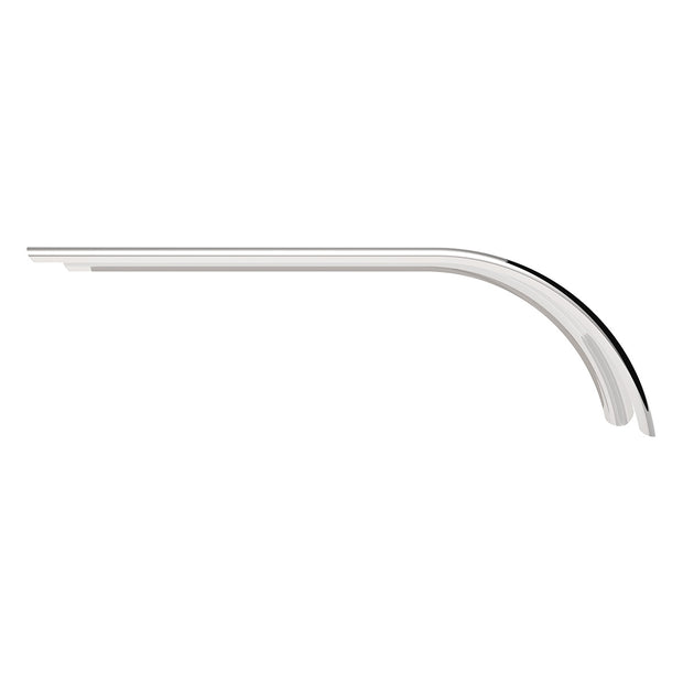 80" 430 Stainless Steel (16ga) Roll Formed Edge Smooth Half Fender - SS Series (Pair)