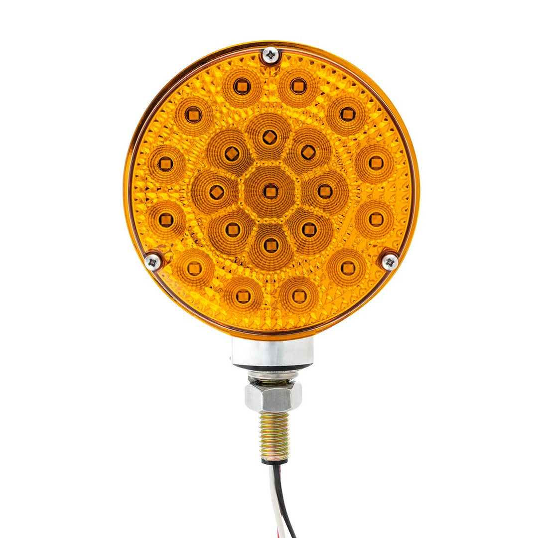 42 LED Reflector Double Face Competition Series Turn Signal Light-Amber &amp; Red LED/Lens