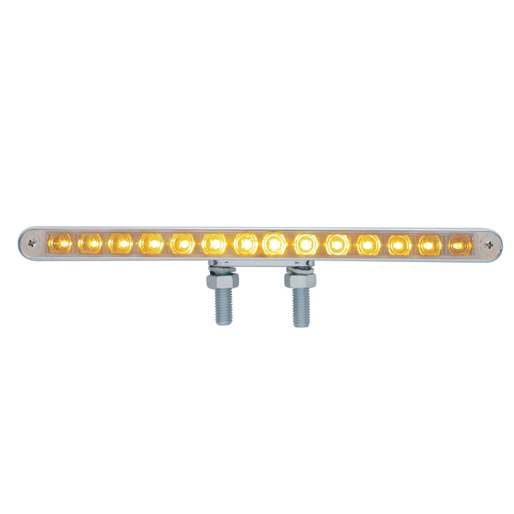 28 LED 12" Double Face Light Bar - Amber LED/Clear Lens