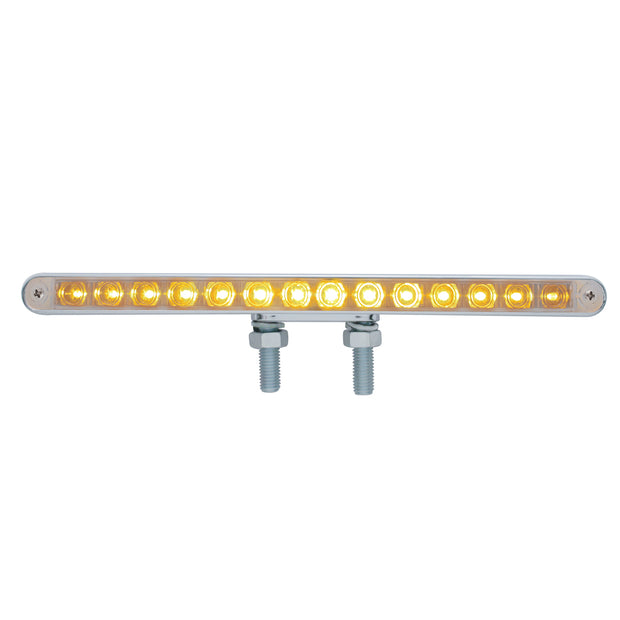 28 LED 12" Double Face Light Bar - Amber LED/Clear Lens