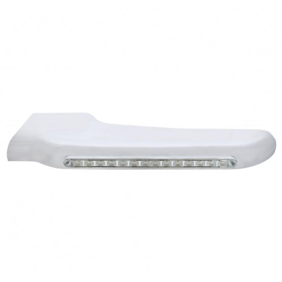 14 Amber LED Front Fender Cover For Peterbilt 388 (2008-2015) &amp; 389 (2008-2023)-Clear Lens - Driver