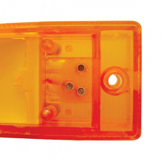 18 LED Reflector Light (Park, Turn &amp; Clearance) - Amber LED/Amber Lens