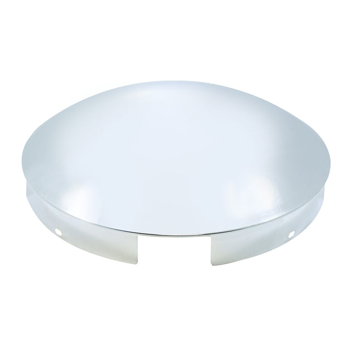 4 Even Notched Chrome Dome Front Hubcap - 1" Lip United Pacific 10118