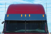15.5" 430 Stainless Sunvisor For 2014-2024 Freightliner Cascadia With Raised/Mid-Roof