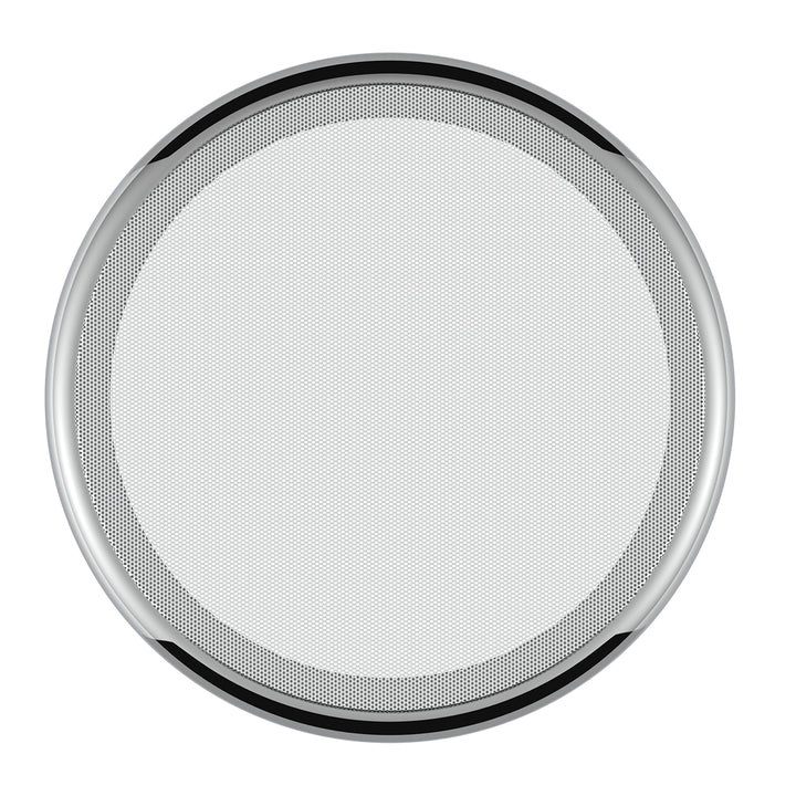 Chrome 7-¼" Round Speaker Cover For Peterbilt 389 (2008+), 388 (2008-2014), 379/378/335/330 (1995-2000), Snap-On