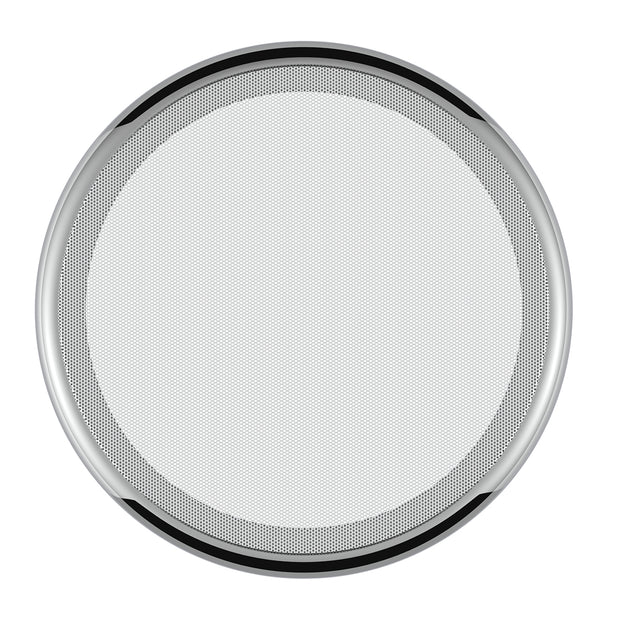 Chrome 7-¼" Round Speaker Cover For Peterbilt 389 (2008+), 388 (2008-2014), 379/378/335/330 (1995-2000), Snap-On