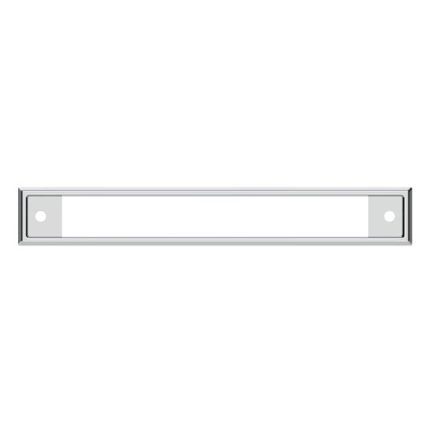Chrome Plastic Headliner Warning Lights Bezel For Kenworth W900 (1990-2005) And T800/T600 (1993-2005)