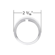 Chrome Plastic A/C Control 6-Piece Dial Covers For 2018-2023 Freightliner Cascadia