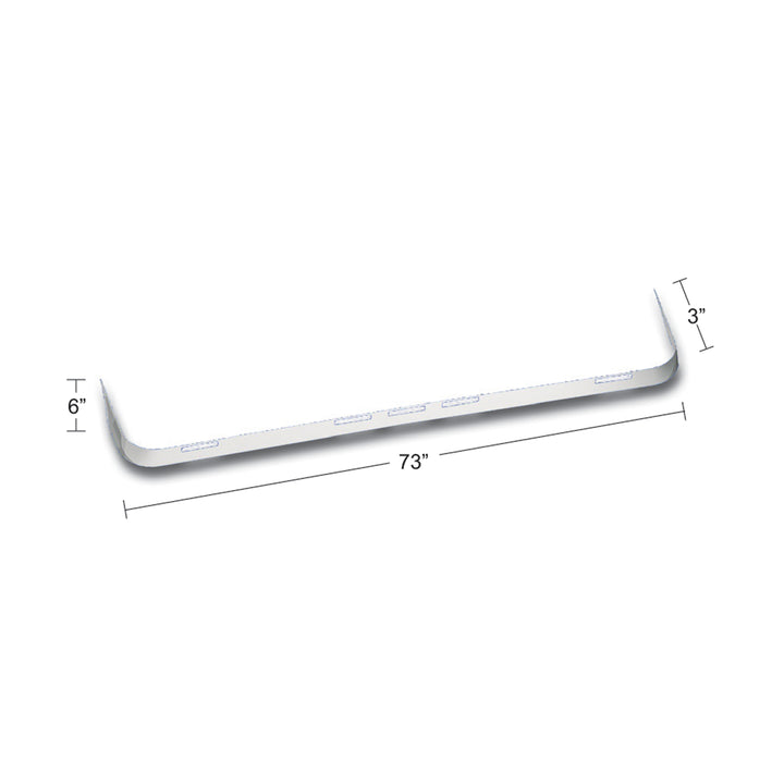 Stainless Sunvisor Extension Trim For Volvo 660/670/770/780/880