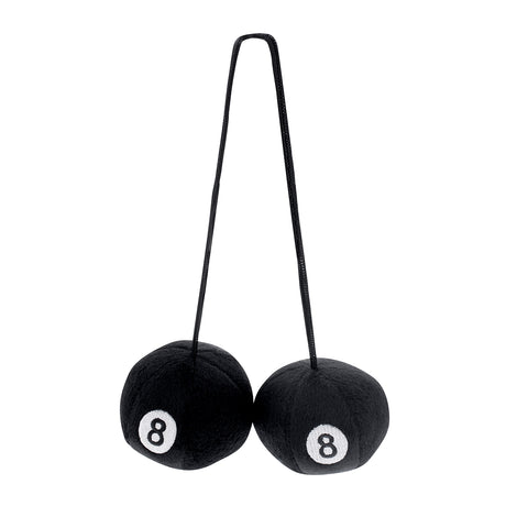 3" Round Fuzzy 8-Ball (Pair)