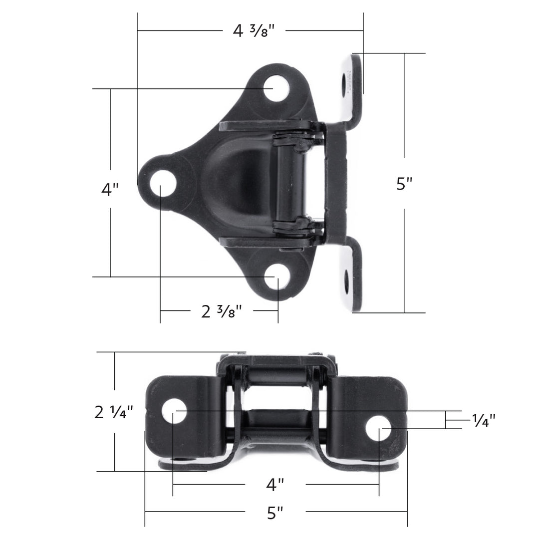 Black Painted Steel Door Hinge For Isuzu NPR (1995-2007) &amp; NPR HD (2003-2007)