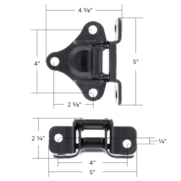 Black Painted Steel Door Hinge For Isuzu NPR (1995-2007) &amp; NPR HD (2003-2007)