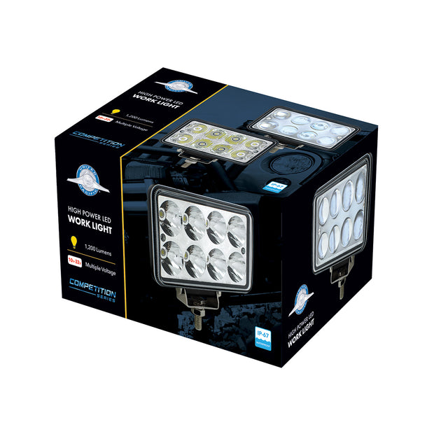8 High Power LED Rectangular Work Light With Projector Lens