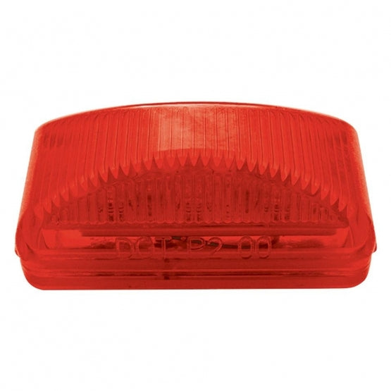 6 LED Rectangular Light (Clearance/Marker) - Red LED/Red Lens
