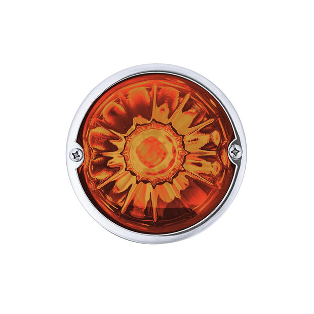 Glass Watermelon Light Kit With 4 LED Light-Amber LED/Dark Amber Lens