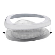 15 LED Sleeper Light With Bezel For Freightliner (Clearance/Marker) - Amber LED/Clear Lens (Pair)
