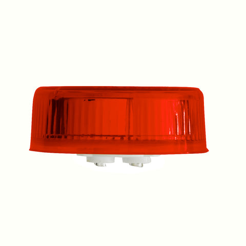9 LED 2-1/2" Round Pure Reflector Light Kit (Clearance/Marker) - Red LED/Red Lens