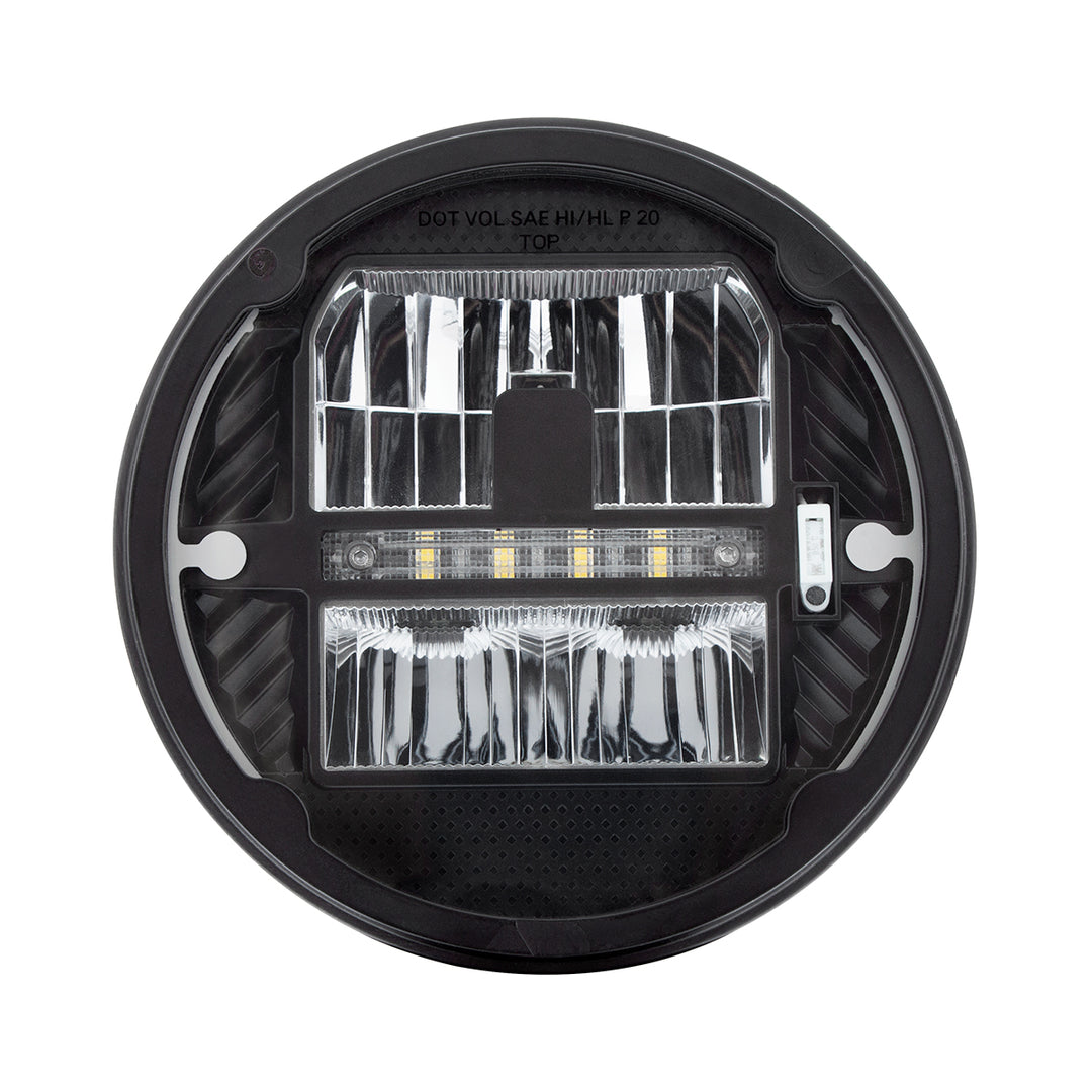 ULTRALIT - Heated 7" LED Headlight With White Position Light