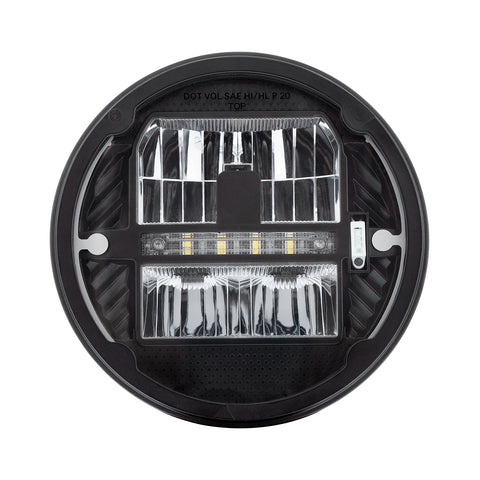ULTRALIT - Heated 7" LED Headlight With White Position Light