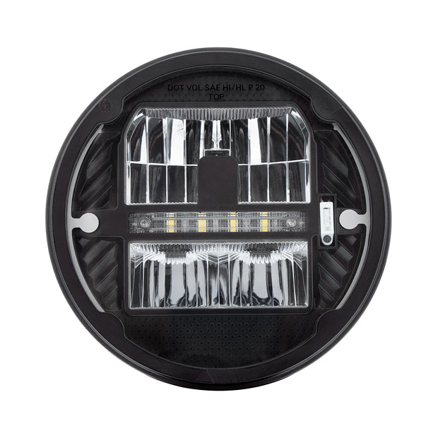 ULTRALIT - Heated 7" LED Headlight With White Position Light