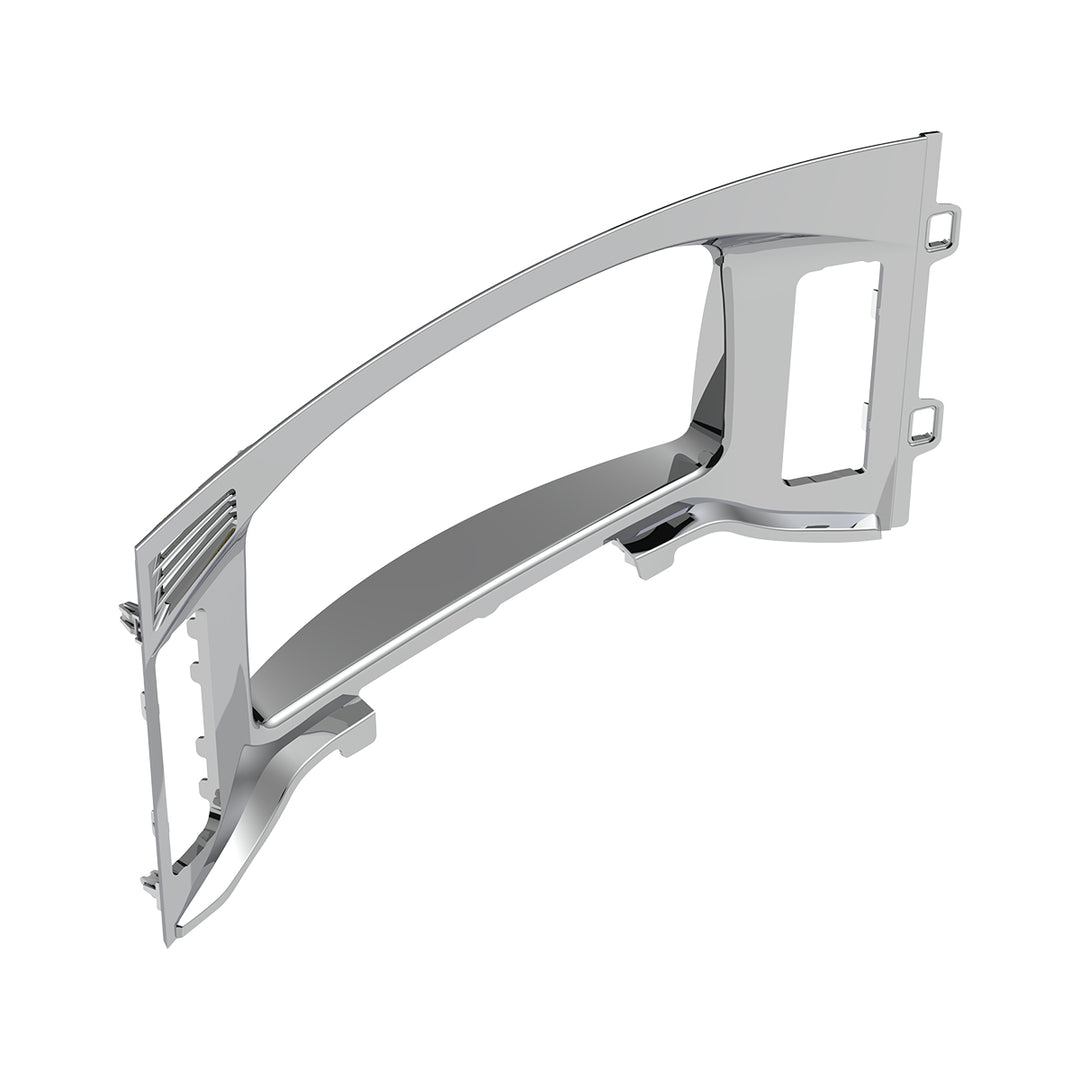 Chrome Plastic Center Dash Instrument Bezel For 2018-2023 Freightliner Cascadia