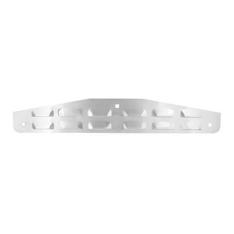4" X 24" Chrome Louvered Bottom Mud Flap Plate - Bolt Thru