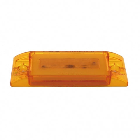16 LED Rectangular GloLight (Clearance/Marker) - Amber LED/Amber Lens