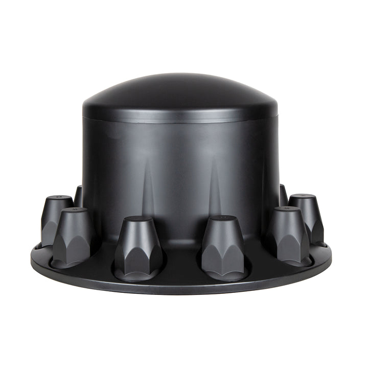 Dome Axle Cover Combo Kit With 33mm Standard Thread-On Nut Covers &amp; Nut Cover Tool - Matte Black