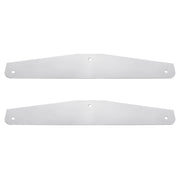 4" X 24" Chrome Standard Bottom Mud Flap Plate - Bolt Thru (Card of 2)