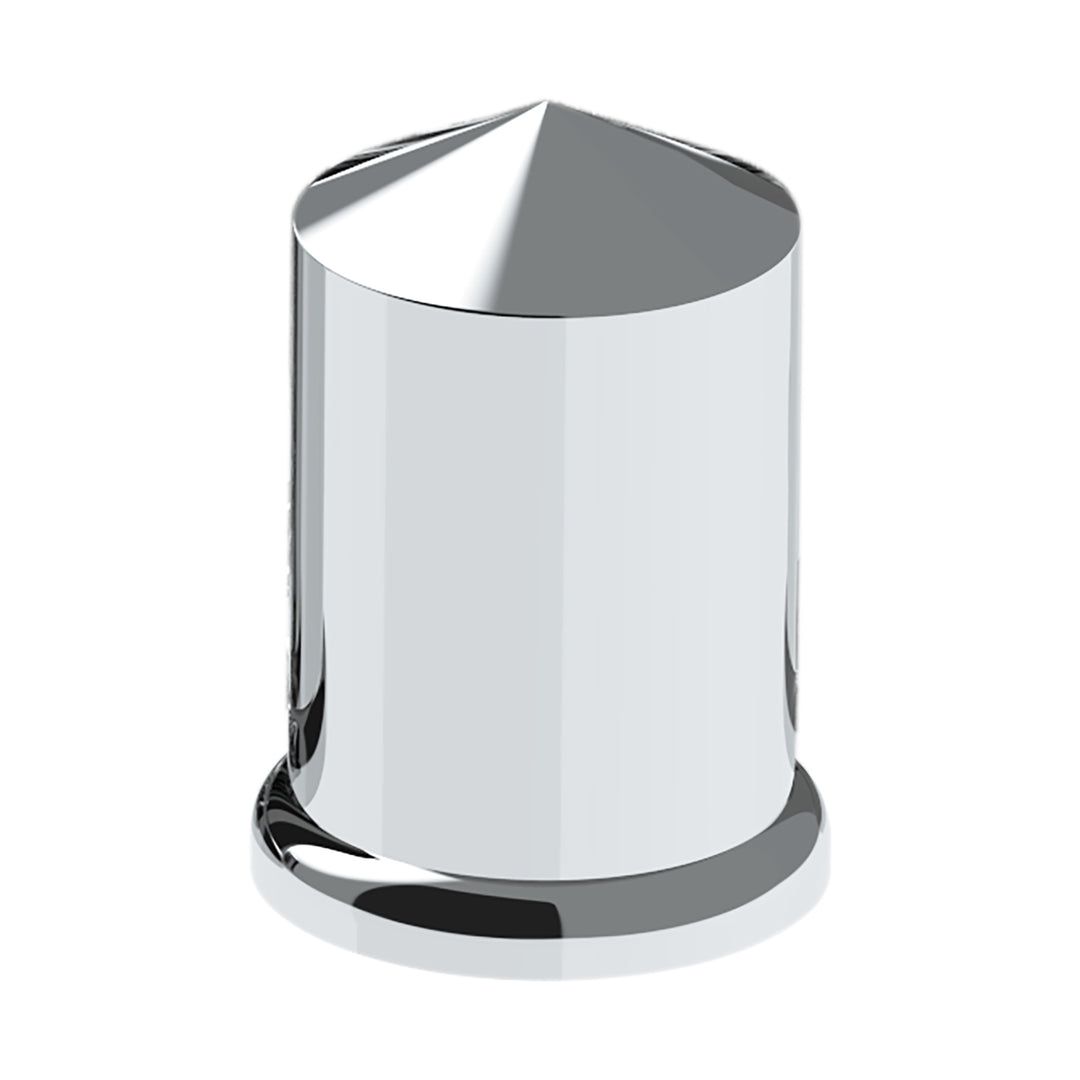 1-1/2" X 3" Chrome Plastic Pointed Nut Covers - Push-On (Color Box of 60)