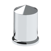 1-1/2" X 3" Chrome Plastic Pointed Nut Covers - Push-On (Color Box of 60)