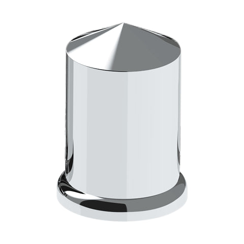 1-1/2" X 3" Chrome Plastic Pointed Nut Covers - Push-On (Color Box of 60)