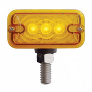 6 LED Double Face Light - T-Mount - Amber & Red LED/Amber & Red Lens
